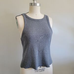 BNWT The Base brand grey ribbed tank top